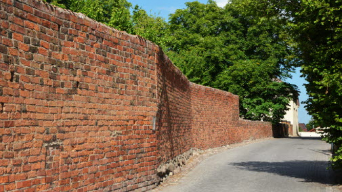 Klostermuren med Berginernas hus