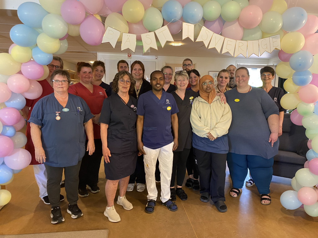 Gruppbild på personal på Wasagården