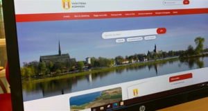 Kommunens nya webbplats syns på skärm