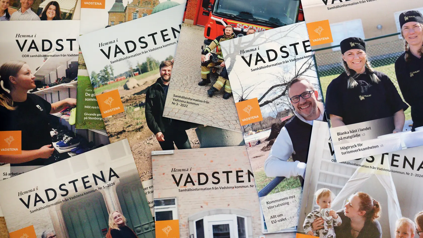 Massor av exemplar av tidningen Hemma i en röra.