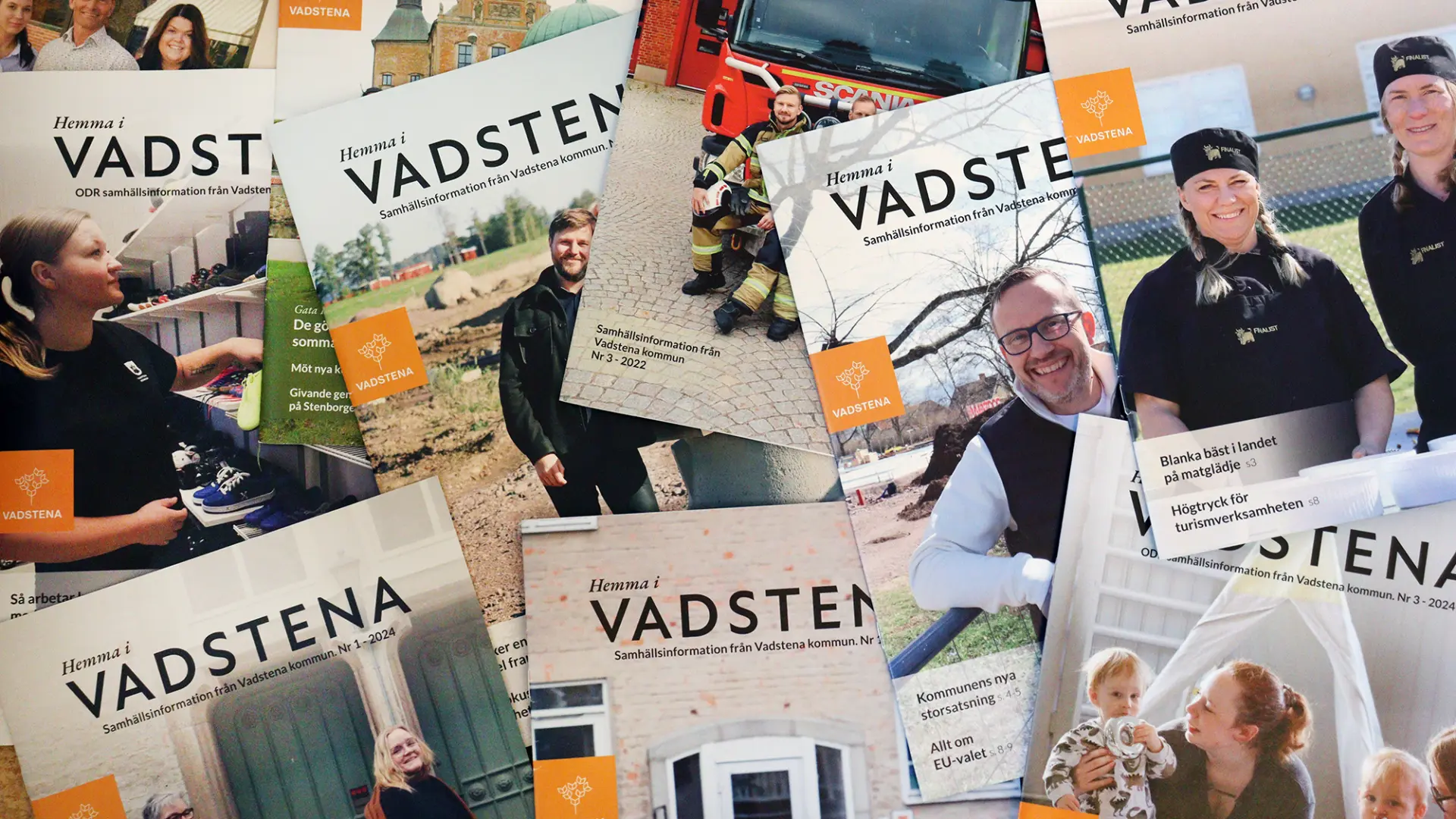 Massor av exemplar av tidningen Hemma i en röra.