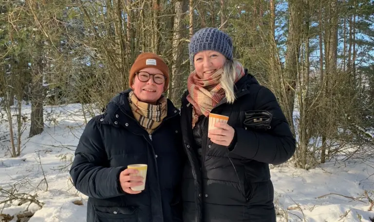 Kontaktfamilj. Familjehem. Malin och Hanna.