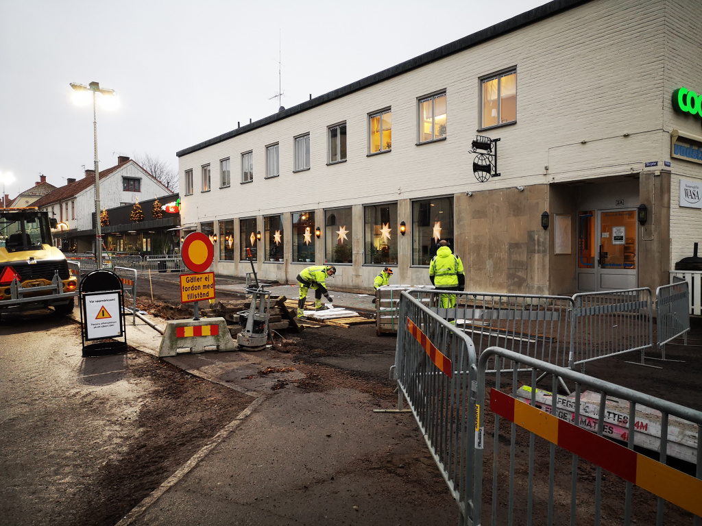 Rådhustorget, 7 december 2020. Foto: Tommy Mansén.
