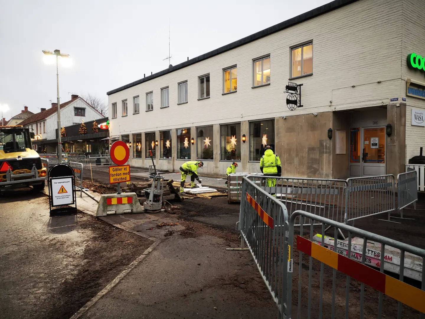 Rådhustorget, 7 december 2020. Foto: Tommy Mansén.