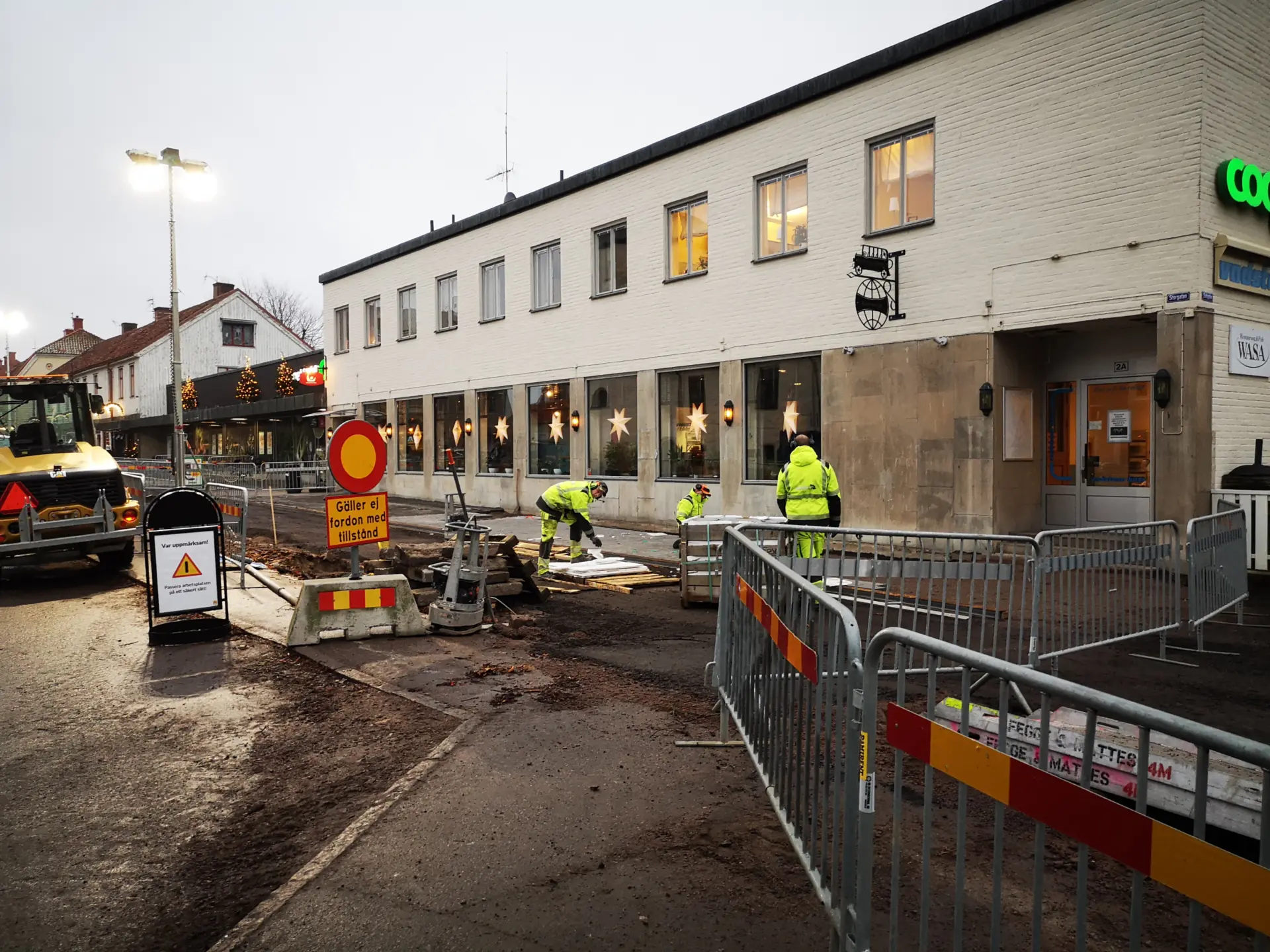 Rådhustorget, 7 december 2020. Foto: Tommy Mansén.