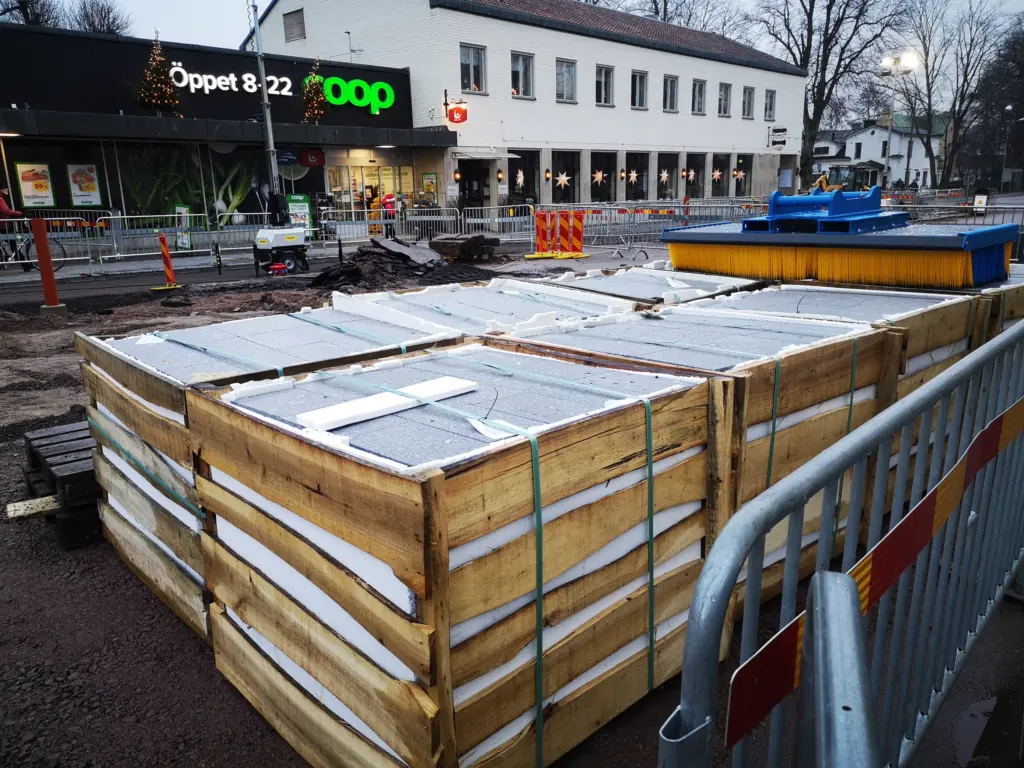 Rådhustorget, 13 december 2020. Foto: Tommy Mansén.