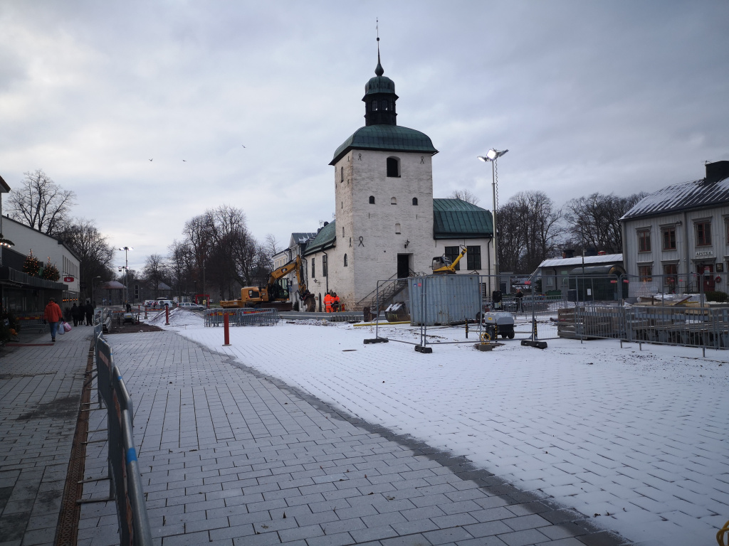 Rådhustorget, 7 januari 2021. Foto: Tommy Mansén.