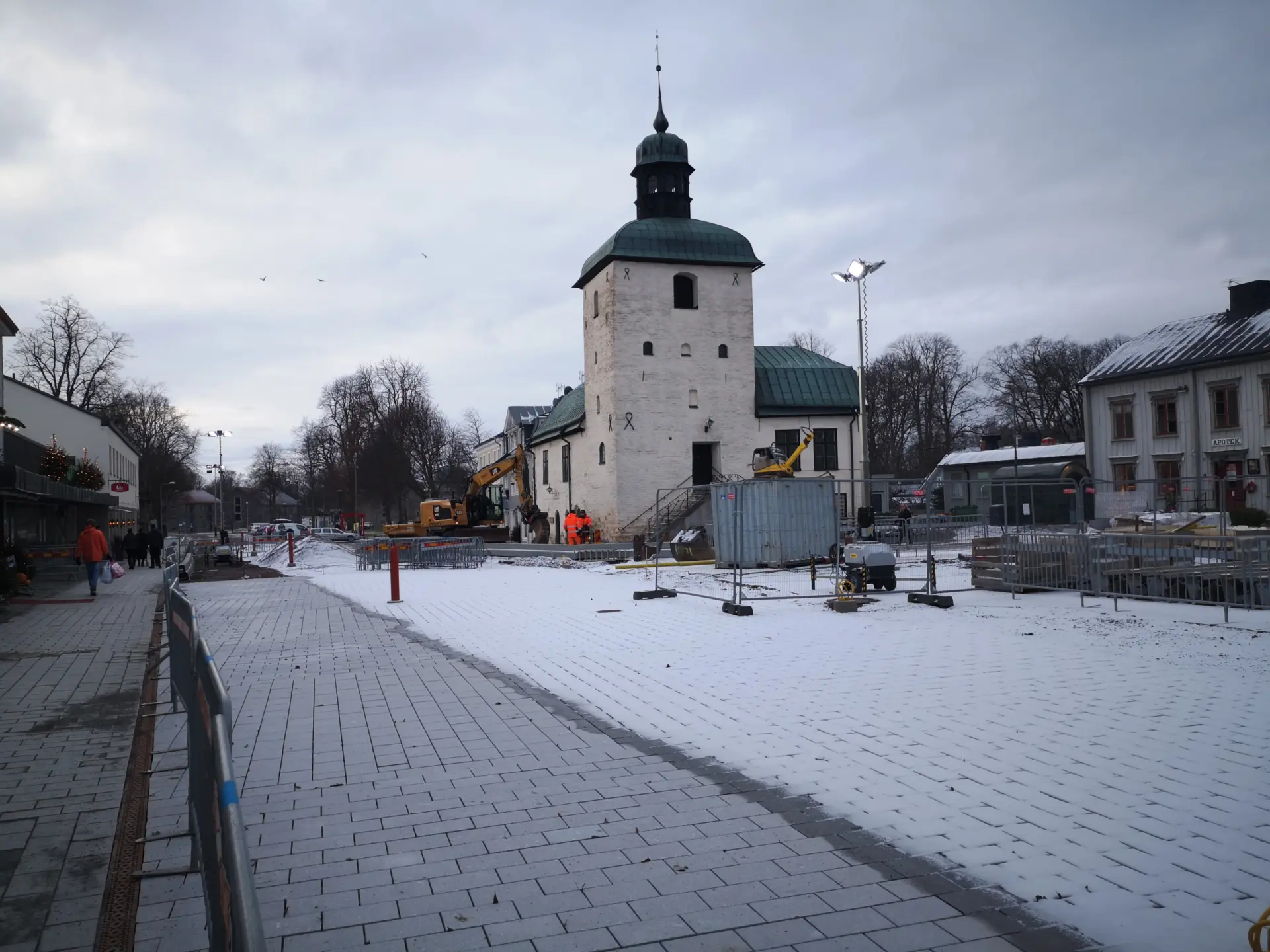 Rådhustorget, 7 januari 2021. Foto: Tommy Mansén.