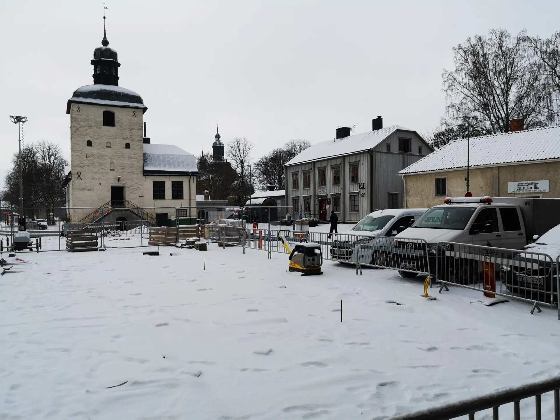 Rådhustorget, 1 februari 2021. Foto: Tommy Mansén.