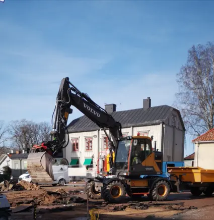 Rådhustorget, 12 mars 2021. Foto: Tommy Mansén.