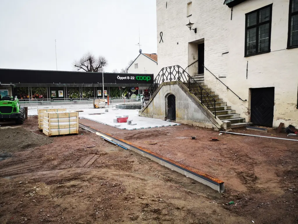 Rådhustorget, 14 mars 2021. Foto: Tommy Mansén.