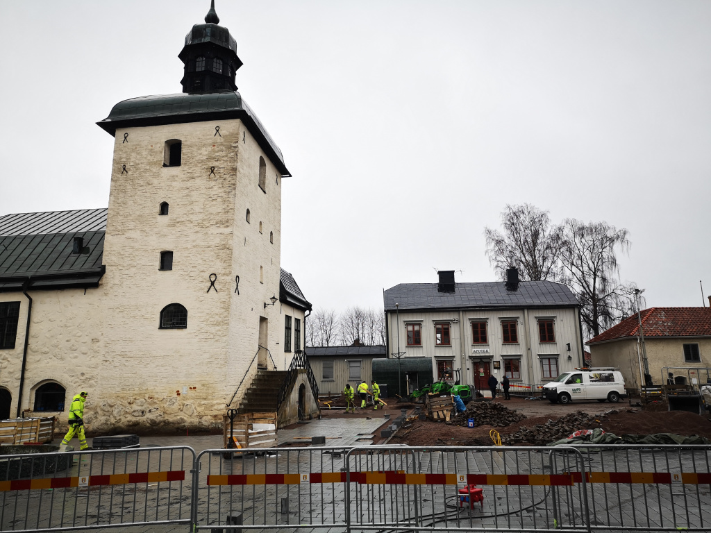 Rådhustorget, 15 mars 2021. Foto: Tommy Mansén.