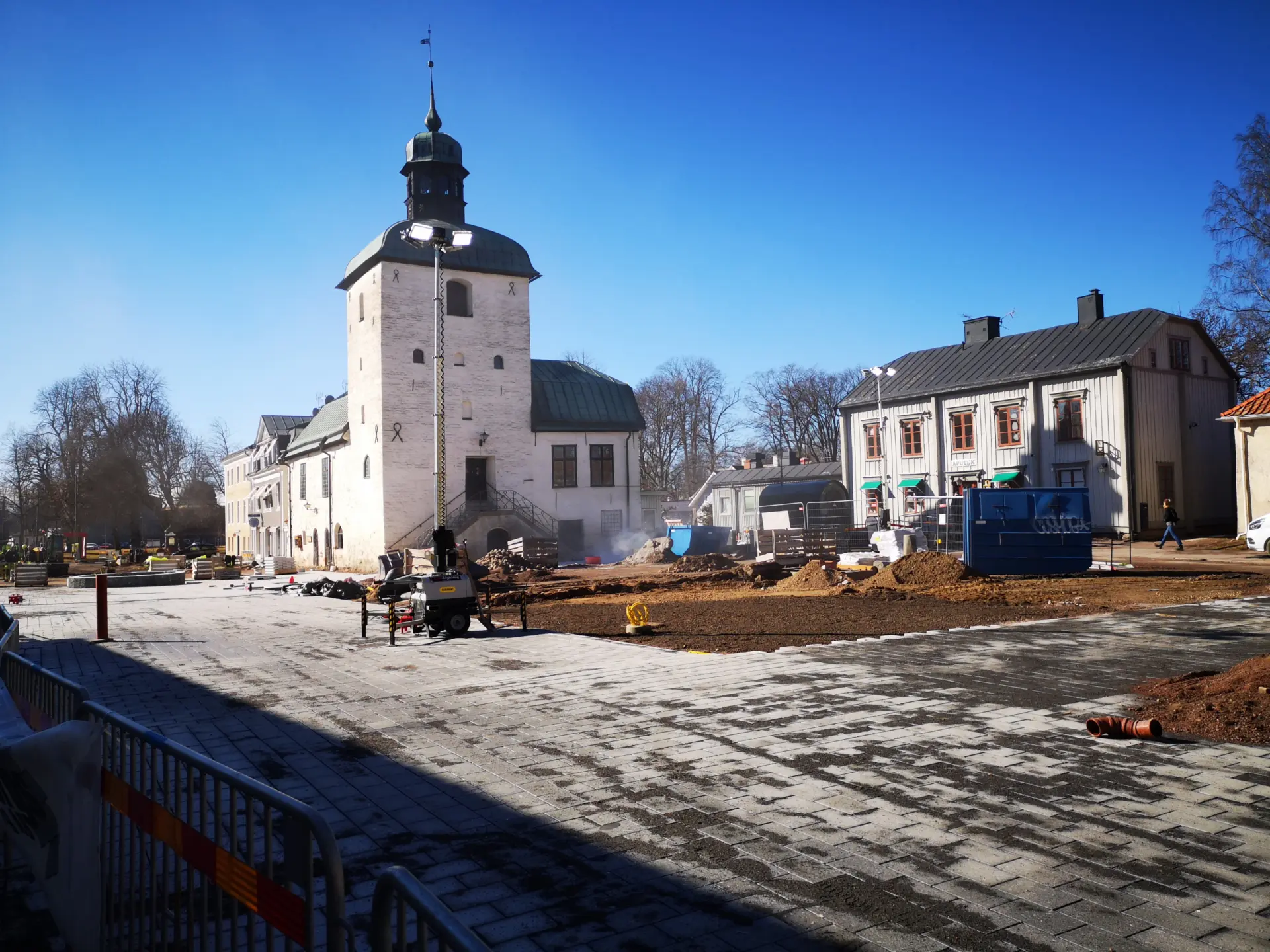 Rådhustorget, 16 mars 2021. Foto: Tommy Mansén.