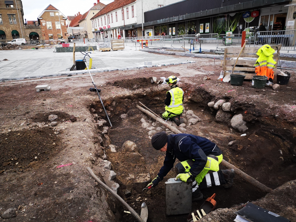 Rådhustorget, 18 mars 2021. Foto: Tommy Mansén.