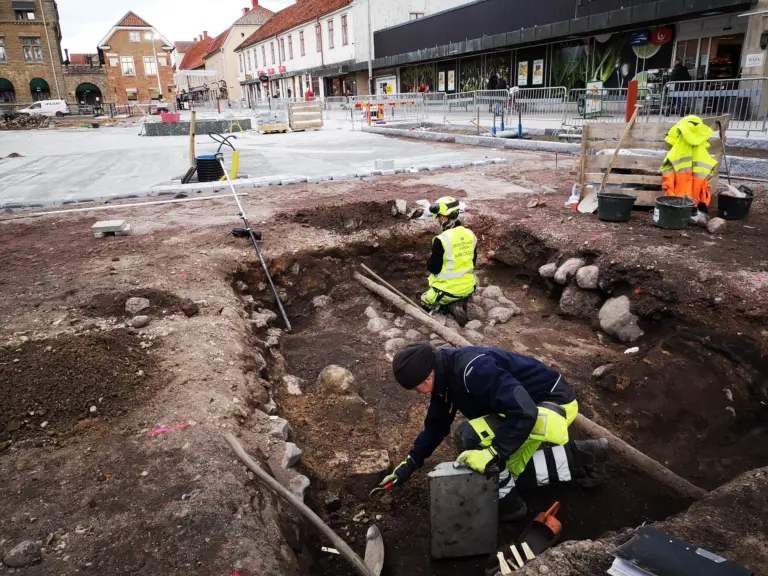 Rådhustorget, 18 mars 2021. Foto: Tommy Mansén.