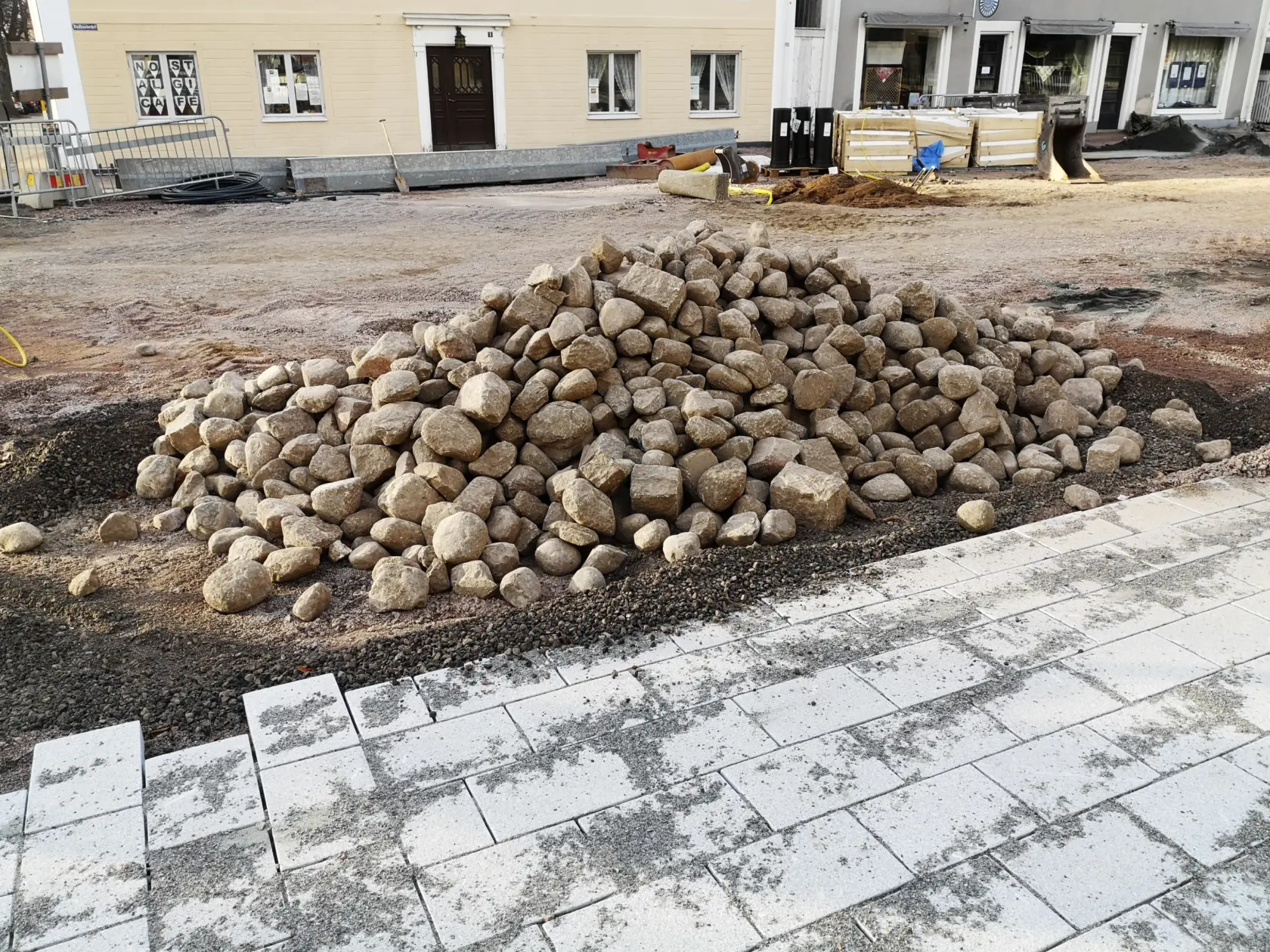 Rådhustorget, 22 mars 2021. Foto: Tommy Mansén.