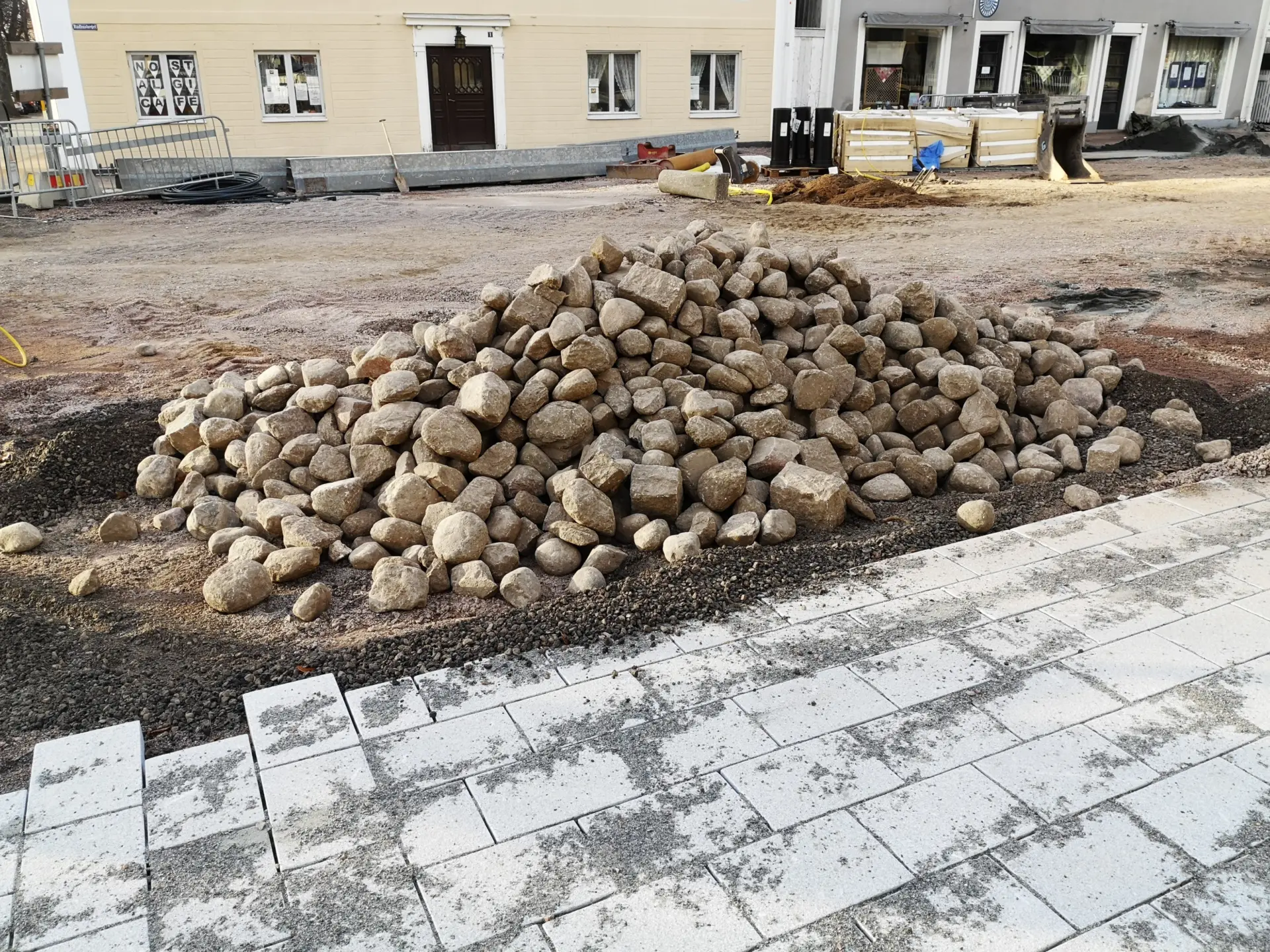 Rådhustorget, 22 mars 2021. Foto: Tommy Mansén.