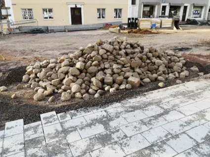 Rådhustorget, 22 mars 2021. Foto: Tommy Mansén.