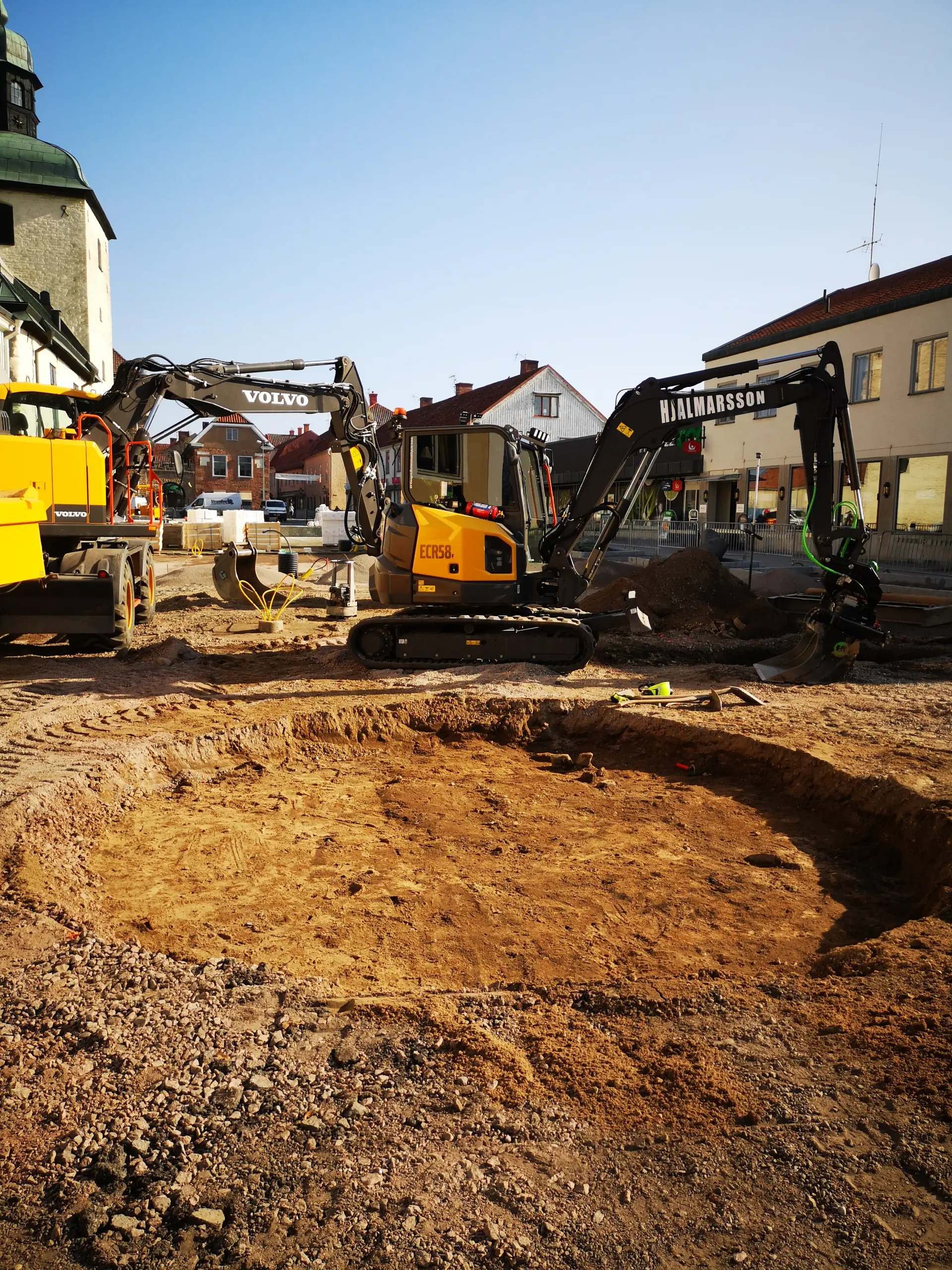 Rådhustorget, 26 mars 2021. Foto: Tommy Mansén.