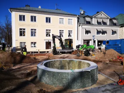 Rådhustorget, 30 mars 2021. Foto: Tommy Mansén.