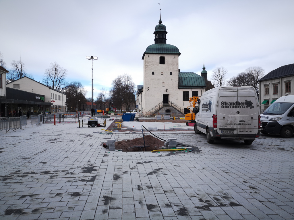 Rådhustorget, 6 april 2021. Foto: Tommy Mansén.
