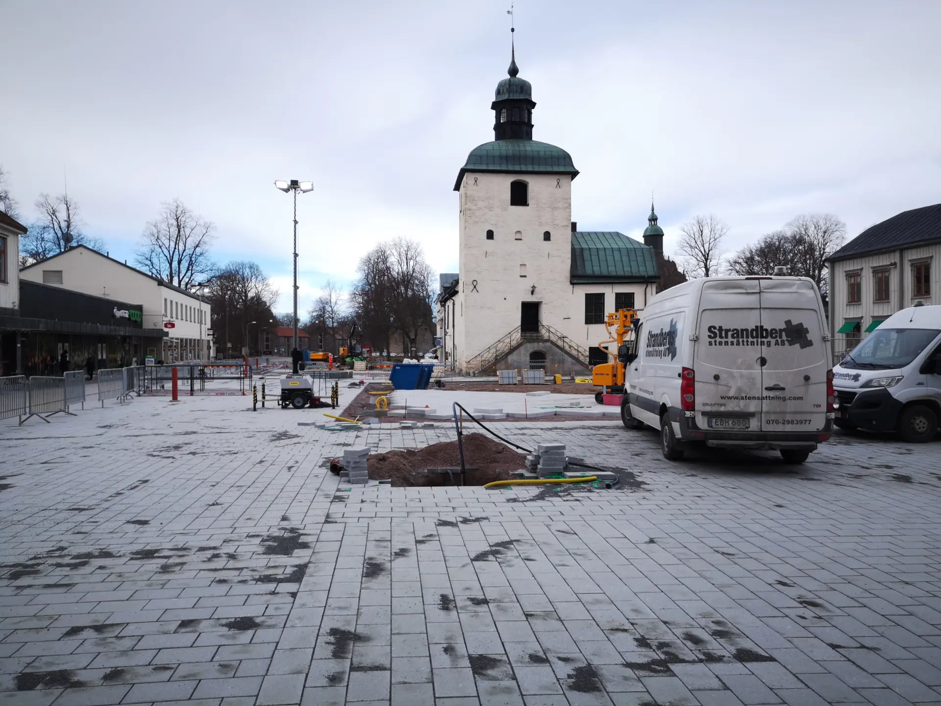Rådhustorget, 6 april 2021. Foto: Tommy Mansén.