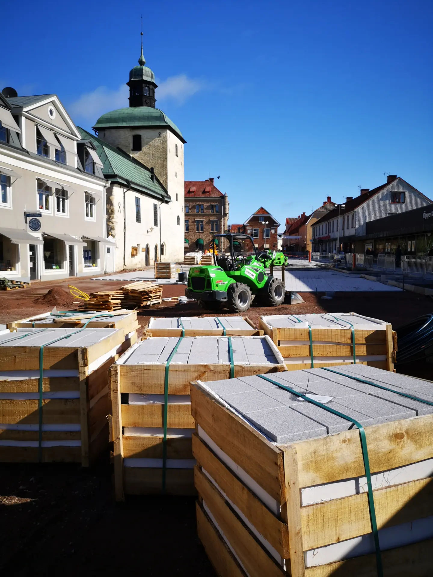Rådhustorget, 9 april 2021. Foto: Tommy Mansén.