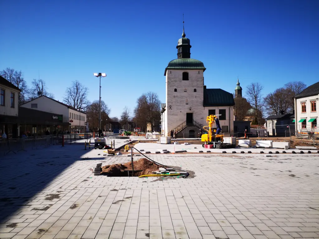 Rådhustorget, 10 april 2021. Foto: Tommy Mansén.