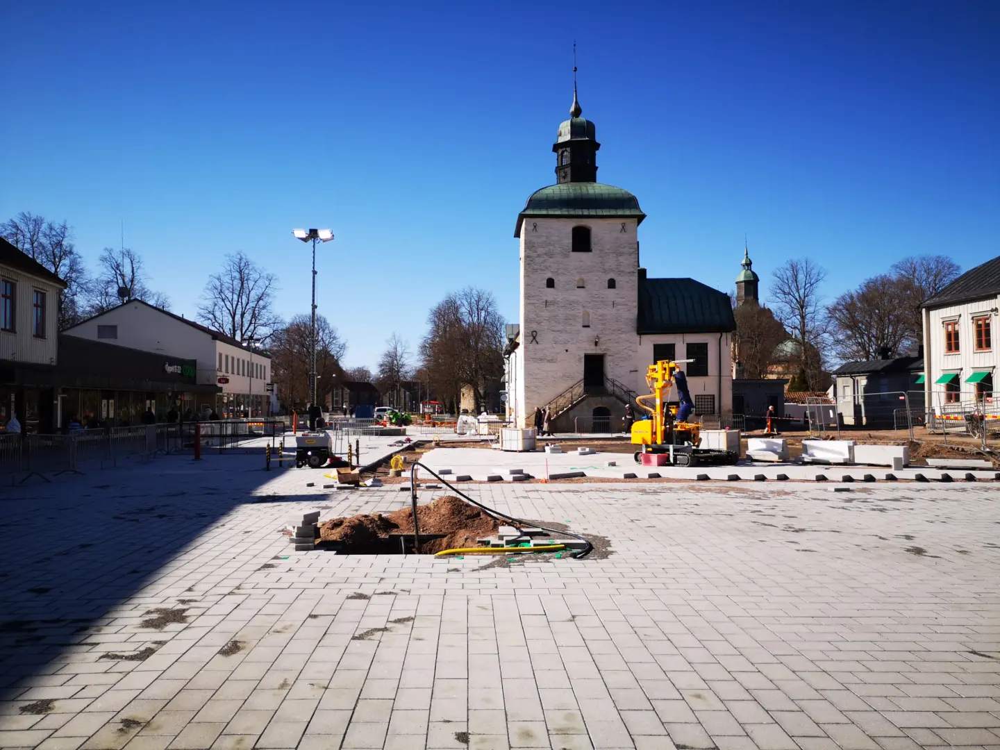 Rådhustorget, 10 april 2021. Foto: Tommy Mansén.