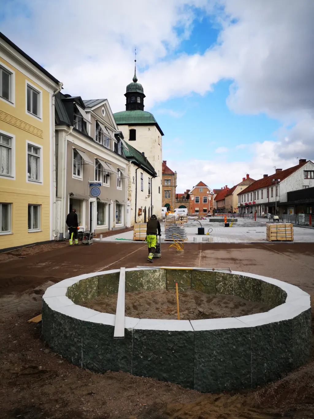 Rådhustorget, 13 april 2021. Foto: Tommy Mansén.