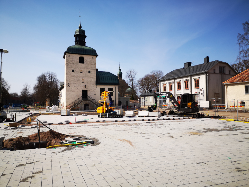Rådhustorget, 18 april 2021. Foto: Tommy Mansén.