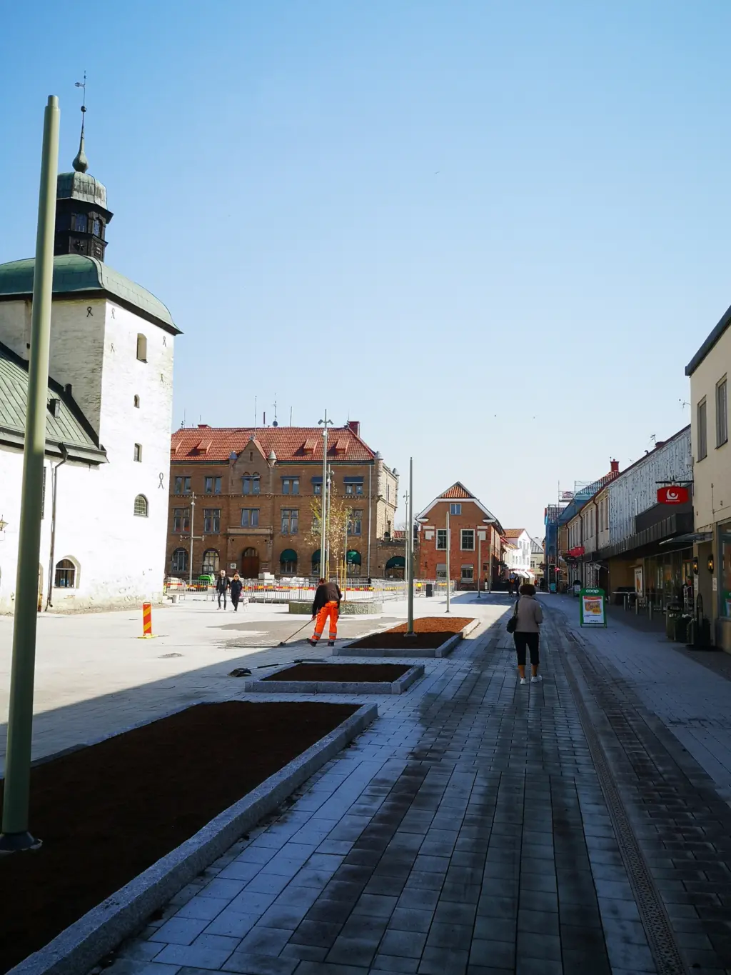 Rådhustorget, 12 maj 2021. Foto: Tommy Mansén.