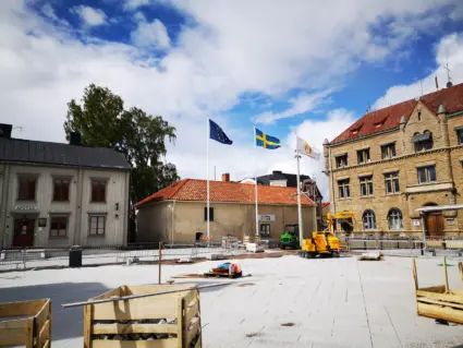 Rådhustorget, 23 maj 2021. Foto: Tommy Mansén.
