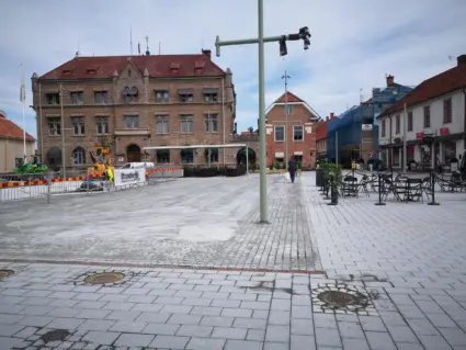 Rådhustorget, 25 maj 2021. Foto: Tommy Mansén.