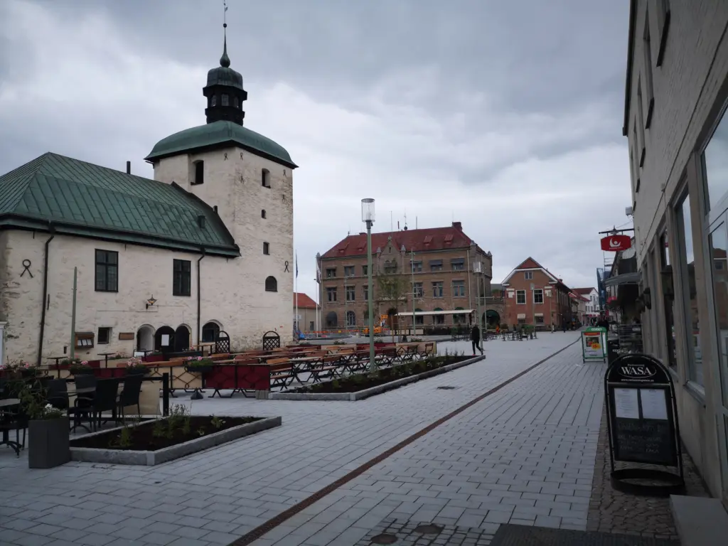 Rådhustorget, 27 maj 2021. Foto: Tommy Mansén.