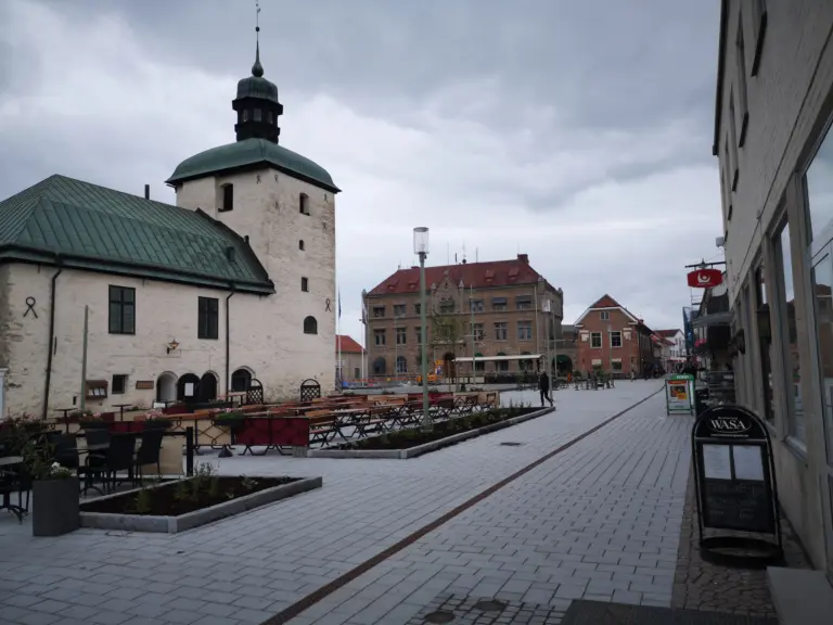 Rådhustorget, 27 maj 2021. Foto: Tommy Mansén.