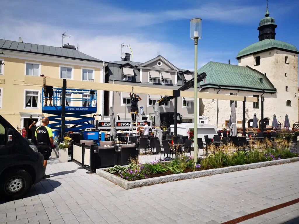 Rådhustorget,12 juli 2021. Foto: Tommy Mansén.