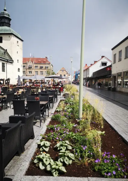 Rådhustorget,20 juli 2021. Foto: Tommy Mansén.