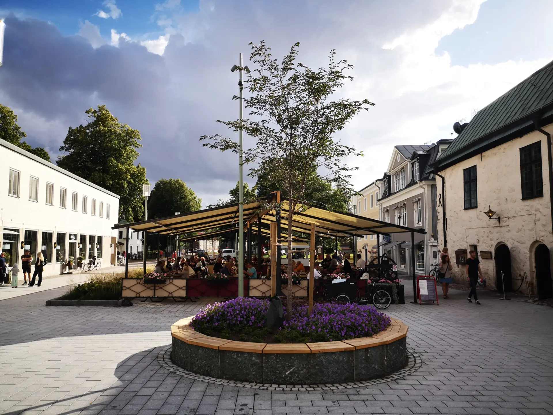 Rådhustorget,29 juli 2021. Foto: Tommy Mansén.