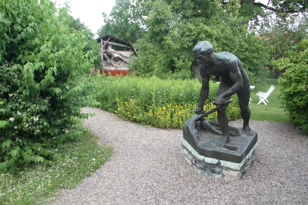 Gottfrid Larssongården och Vadstena spetsmuseum. Foto: Björn Andersson.