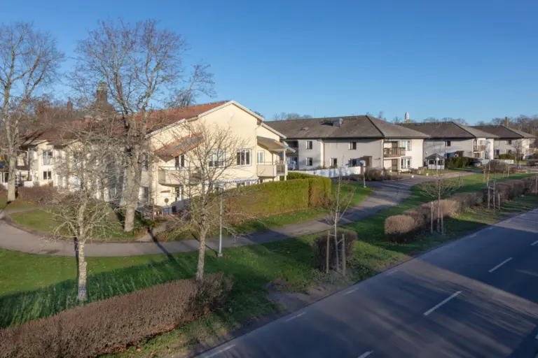 Bild på Wasagården med flera av byggnaderna