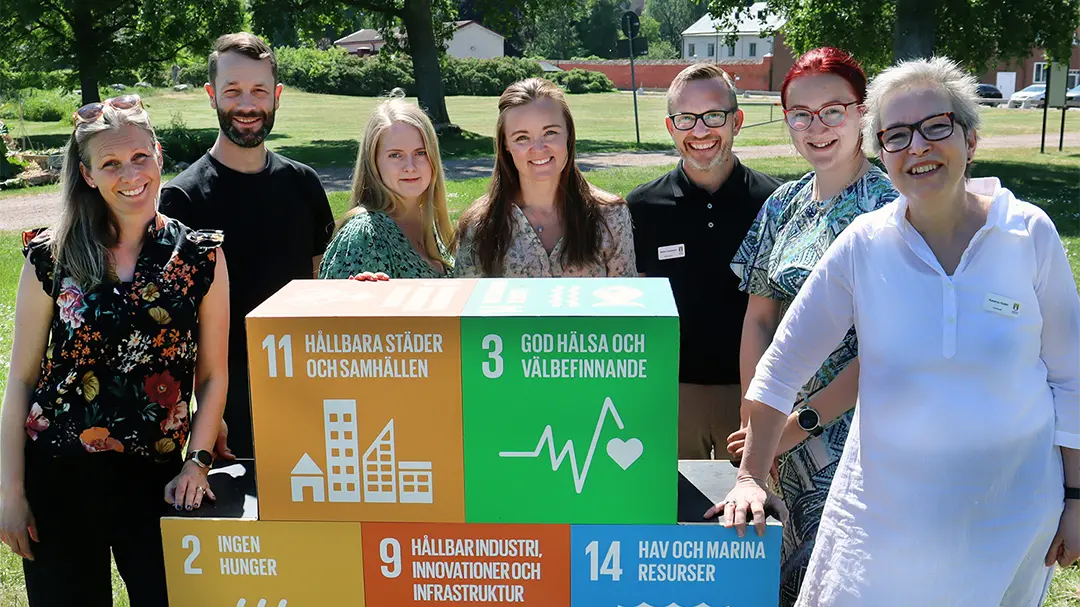 Gruppbild på den kommunala samverkansgruppen för hållbarhetsarbetet.