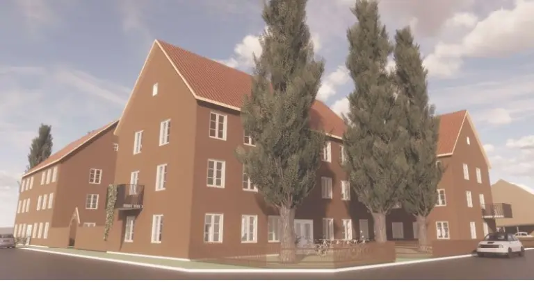 Bild från den ena vinnaren, Fastighetscompagniet AB/ Fagnes AB och Gullmanders Arkitekter & Ingenjörer AB .