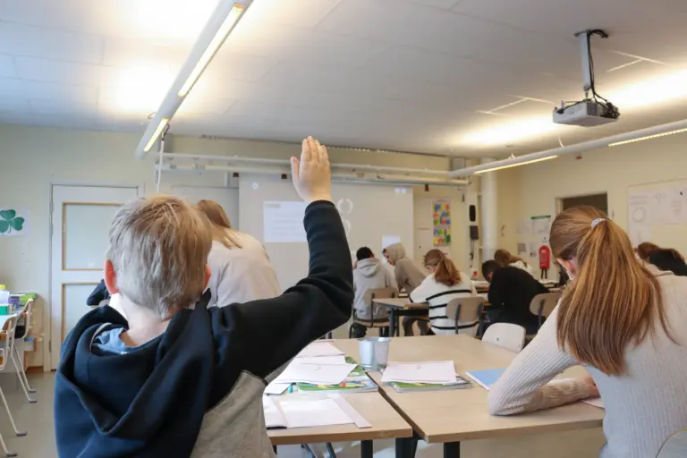 Elever i klassrum