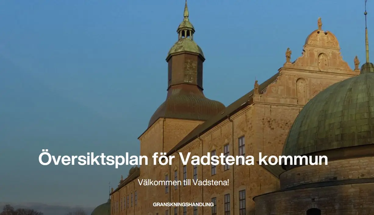 Bild på fasaden till Vadstena slott