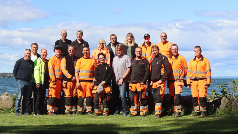 Gruppbild på anställda inom samhällsbyggnadsförvaltningen.