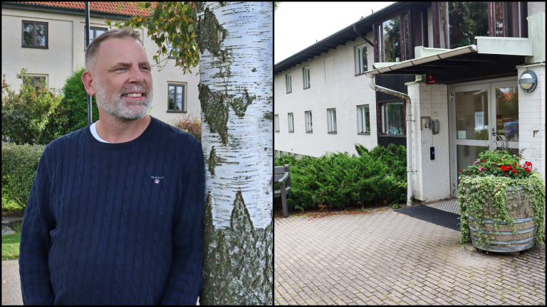 Montage: Richard Lindgren samt entrén till Wasagården.