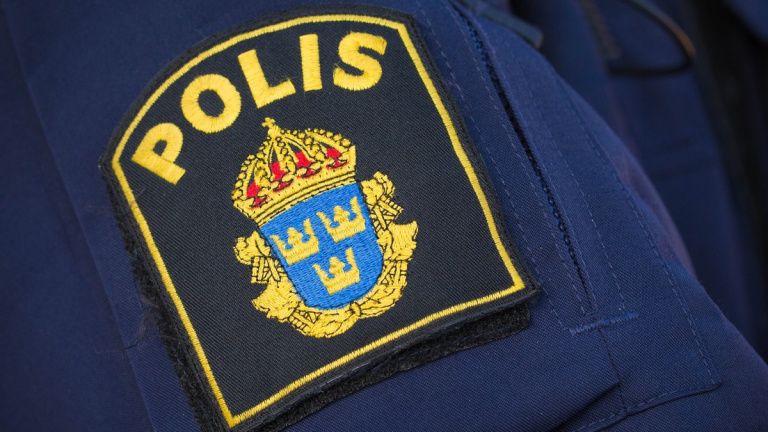 Emblem på polisuniform.