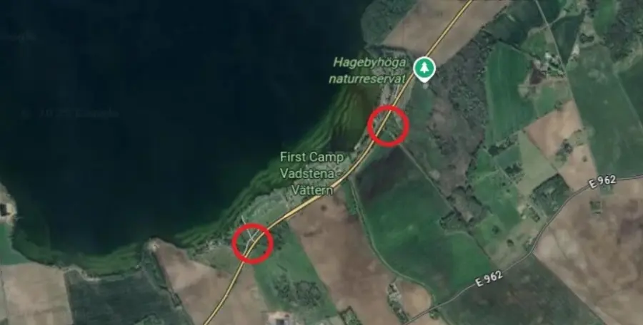 Platser för nödvattenkärror.
