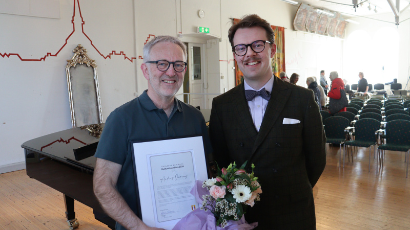 Anders Düring fick ta emot årets kulturstipendium